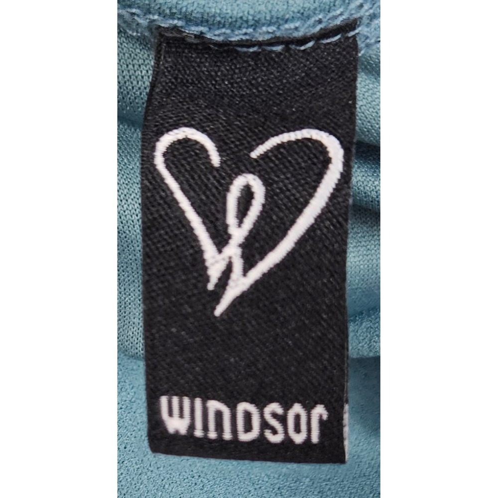Windsor Teal Blue Lace Back Cutout V-Neck Wrap Tulip Mini Dress ND2641WD Small - Picture 4 of 5